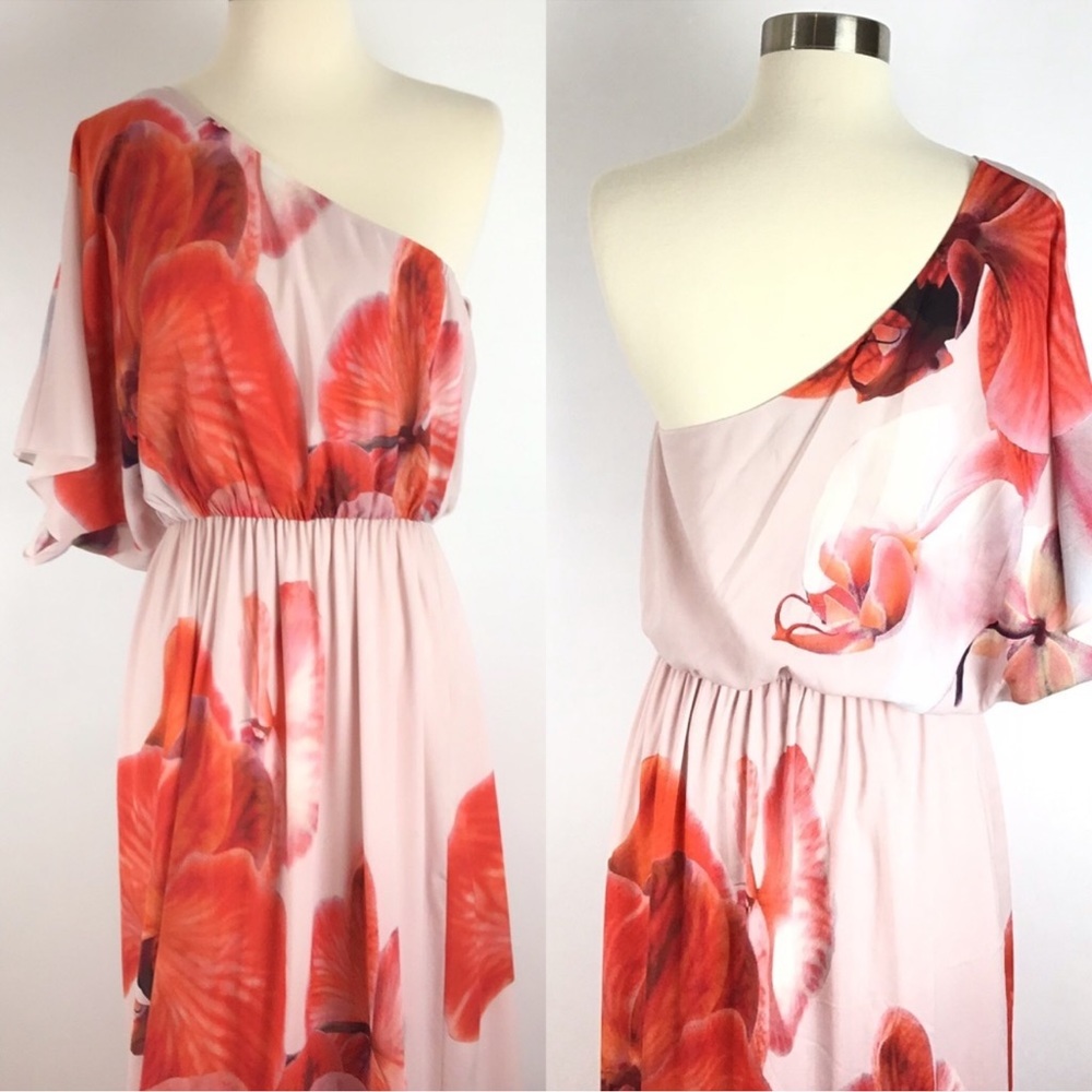 Alice + Olivia Robin One Shoulder Maxi Dress
